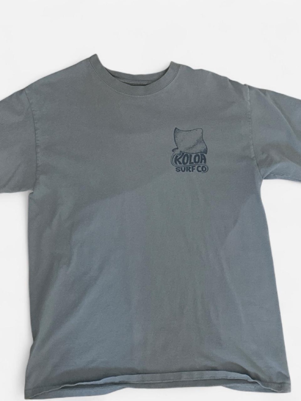 Blue Koloa surf co T-shirt with blue logo